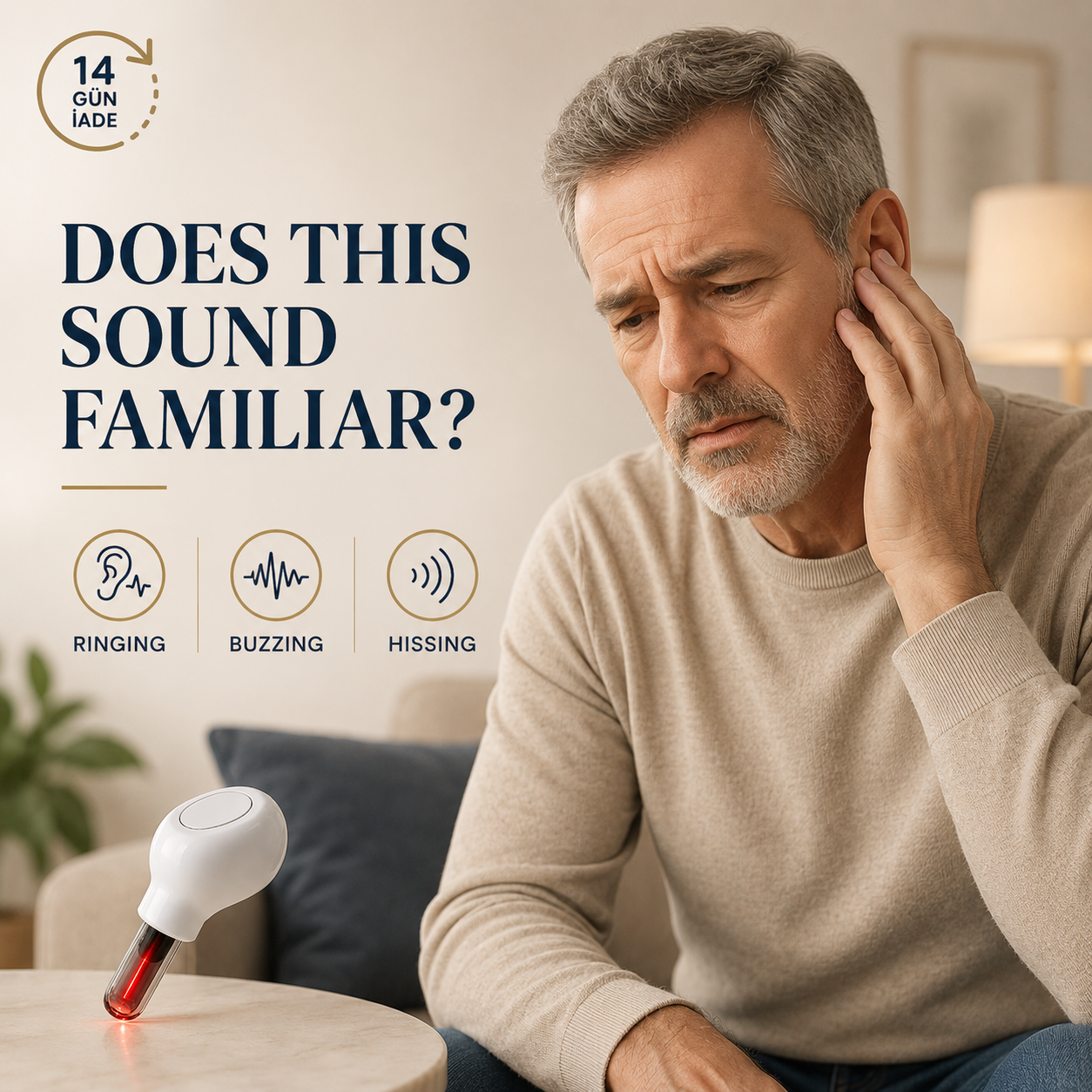 ToneShield™ Daily Ear Therapy. Less Ringing. More Living.