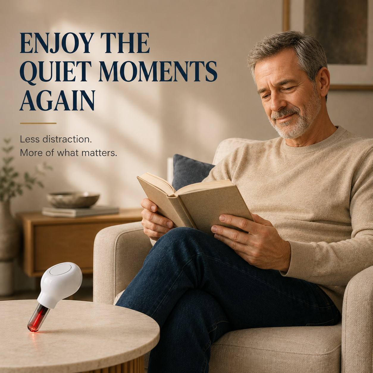 ToneShield™ Daily Ear Therapy. Less Ringing. More Living.