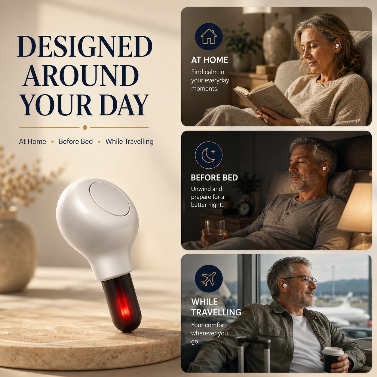 ToneShield™ Daily Ear Therapy. Less Ringing. More Living.