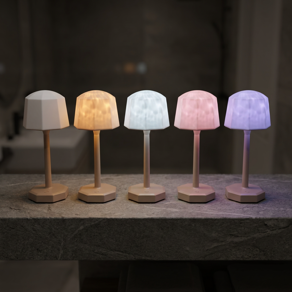 Ripple Glow cordless shower lamp