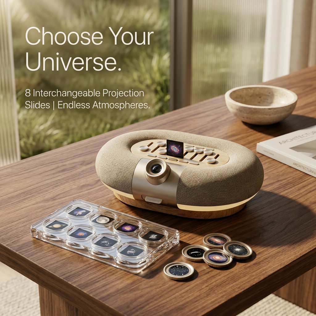 DriftGlow™ White Noise-Projector Sleep Aid